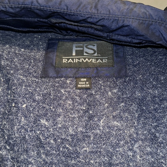FS Rainwear 18W blue shiny/iridescent raincoat 💕 - Picture 9 of 12
